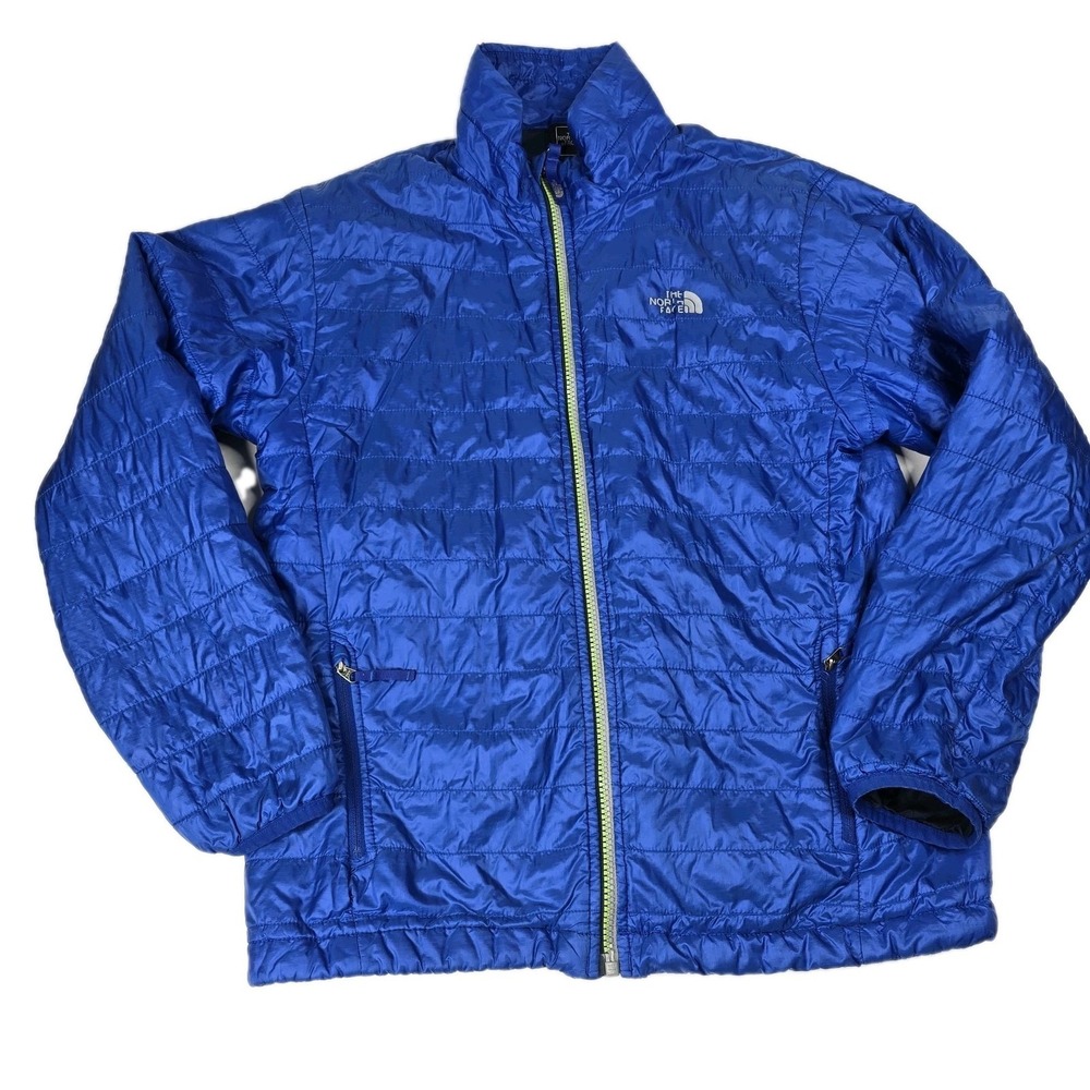 The North Face ThermoBall Jacket Boys Large 14/16 Blue Puffer Full Zip‎ Youth